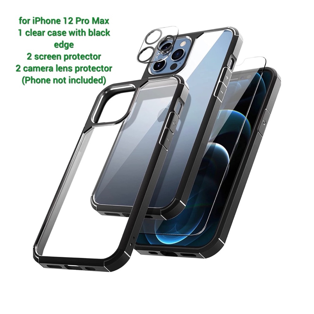 Tocol Phone Case w/ 2pcs Screen Protector & 2pcs Camera Lens Protector